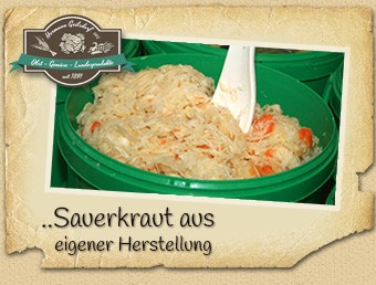Sauerkraut im Fass